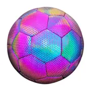 Size 4 Glow in Dark Football Luminous Soccer Balls Night Glowing Reflective Footballs Outdoor Light As Shown