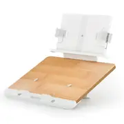 Adjustable Desktop Book Stand with Multi-angle Clip - Foldable Tablet Holder