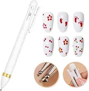 Nail Dotting Pen Nail Art Dotting Tools in Ballpoint Pen Design Nail Art Kit, Nail Art Tip Dot Paint Manicure Kit, Stylus for Watercolor Paper, Tracing Paper (‍NAT248)