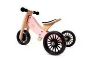 Kinderfeets Tiny Tot Plus 2-in-1 Trike Balance Bike - Rose