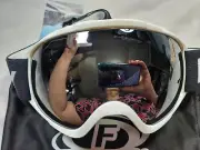 NEW Findway Ski Goggles, 100% UV Protection Snow Unisex Black White