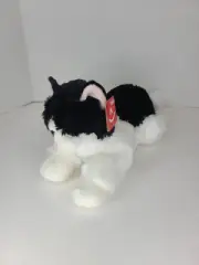 Aurora Oreo Black & White Cat 12” Flopsie Plush Stuffed Animal Super Soft Clean