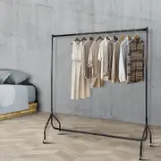 182CM Artiss Clothes Rack Airer Coat Stand 6FT Rail Wheels