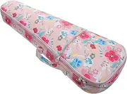 Kisangel Durable Ukulele Pouch with Cartoon Print Ukulele Storage Bag for Travel Comfortable Straps Closure for Beginners