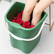 Foot Soaking Bath Basin，Deluxe- Foot Spa, Heat Maintenance, Raised Nodes, Insulated lid， unghie di Punta e caviglie, Pedicure, vasca da bagno portatile.