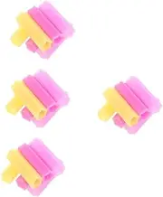 Healeved Sets Cuticle Scissors Cover Trimmer Silicone Sleeve Hand Protection Easy to Put off for Nail Scissors Pairs