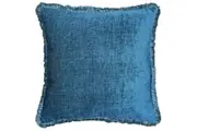 Riva Home Astbury Fringed Square Cushion Cover (Teal) (50 x 50cm)
