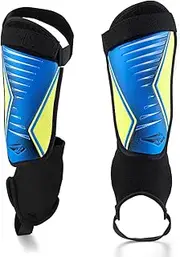 Soccer Shinguards with Ankle Protection Exceptional Flexible Soft Light Weight - for Men Women Junior Youth Boys Girls