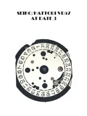 Watch Movement Quartz ,Hattori VD57 Date at 3 Chronograph Japan