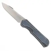 Piratech Slippy Folding Knife Black Beadblast Titanium Handle S90V SK01