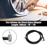79" Lock Air Chuck with Hose for Standard Tire Valve Thread No Air Release