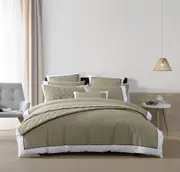 Logan and Mason Essex Quilt Cover Set Olive