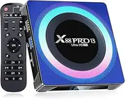 BL Android TV Box 13.0, 2025 Android TV Box 4GB RAM 32GB ROM 6K 8K Wi-Fi 6, X88PRO 13 TV Box Android RK3528 Quad-Core 2.4G/5G Wi-Fi Bluetooth 5.0 USB 3.0 Android Box