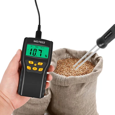 Hay Moisture Tester Grain Moisture Meter Hay Moisture Measuring Probe Digital ♟