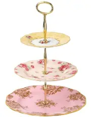[Royal Albert] 100 Years Cake Stand: 1960, 1980, 1990