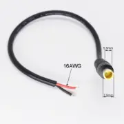 10pcs 30cm 16AWG 7.9x5.5mm DC Power Socket Connector Cord Cable Pigtail DIY Lead