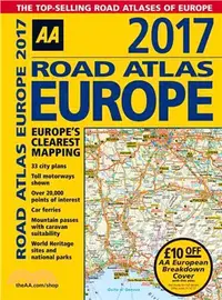 在飛比找三民網路書店優惠-Road Atlas Europe 2017