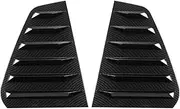 2pcs Car Rear Window Louver Shutter Side Vent Cover Trim Compatible for VW Golf MK7 MK7.5 2014-2019 GTI/GTD/R Models(Carbon Fiber)