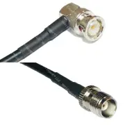 RFC195 BNC MALE ANGLE to TNC FEMALE Coax RF Cable USA-Ship Lot