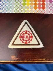 Girl Scout Brownie HOT STUFF TRY IT Council Own Badge Fire Department EMT Patch