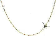 Color Shout for Texas Longhorns Collegiate Necklace, 16-18 Inch Adjustable, Stainless Steel with Yellow Gold Accents and Burnt Orange Enamel Chain