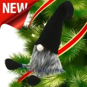 Christmas Gnomes Handmade Decorations Presents Swedish Plush Tomte Elf Doll BLK