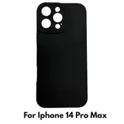 Camera Lens Cover Shockproof Silicone Case For Apple iPhone 14 Pro Max Black