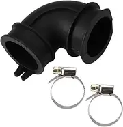 WD24X33918 Dishwasher Elbow Hose and 2 Clamps Kit, Dishwasher Circulation Pump Hose Replacement Parts Accessories for Repair Maintenance