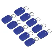 12Pcs Dual Frequency RFID Key Fobs Read Only Proximity IC/ID Card Tag Blue