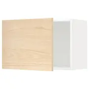 METOD wall cabinet, white/Askersund light ash effect, 60x37x40 cm