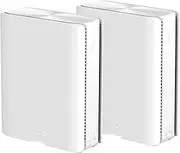 ASUS ZenWiFi BQ16 Pro Quad-Band WiFi 7 Mesh with Dual 6 GHz Bands, 30Gbps, 8000 sq.ft (2pk), Dual 10G Ports, Security and Parental Controls Included, Smart Home Master SSIDs, 4G & 5G Mobile Tethering