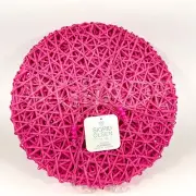 Sigrid Olsen 100% Paper Placemats 15” Round Set Of 8 Pink New