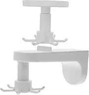 Alipis 2pcs Rotatable Wall Hook with Claw Design Punch Kitchen Hanger for Utensils and Sundries Adhesive Under Cabinet Storage
