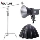 Amaran 100X-S Bicolor Studio Camera LED Video Light + Light Dome III+ C Stand