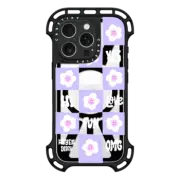 iPhone 16 Pro Ultra Bounce Case MagSafe Compatible Pastel Flowers Checker
