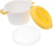 Microwave Rice Cooker Food Container Multifunctional Rice Cooking Tool Made of Food Grade for Home Use Convenient Handle for Easy Carrying