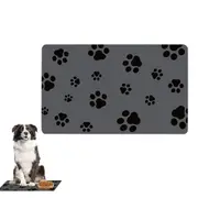 Pet Feeding Mat Absorbent Pet Placemat for Food and Water Bowl with Rubber Backing