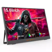 Portable Monitor 15.6" 1080P Display Screen Extender Gaming Dual USB Type-C HDMI