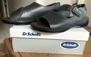 New Box Dr. Scholl’s NINA Womens Flat Sandals Size 11Wide Navy ~Adjustable Strap