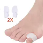 2X Pinky Gel Toe Separators Silicone Toe Spacers Small Toe Protector Spreaders