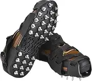 [TRINKA] Spiked Shoes for Resinous Coatings, Epoxy Floor, Overlays, Cover Installation, Spiked Screeding Sanda,Ice Crampons, Black