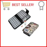 Floral Pill Case Box, 14 Day Pill Holder Pill Container & Medication Organizer
