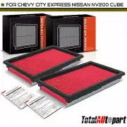 2x Engine Air Filter for Chevy City Express Nissan NV200 Versa Cube INFINITI Q50 (for: Nissan)