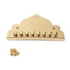 Gold 8-String Mandolin Tailpiece with Screws Mandolin Part Replacement