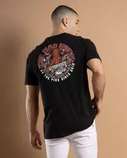 [The Mad Hueys] The Mad Hueys Men's Octopissed T-Shirt in Black Size Medium M Black