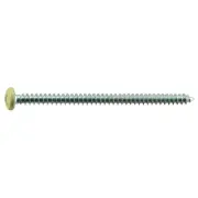 #10 x 3" Beige Painted Steel Phillips Pan Head Sheet Metal Screws