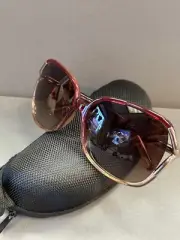 CALVIN KLEIN COLLECTION BURGUNDY GOLD SUNGLASSES CK7821S 59-15-130 Men Women NEW