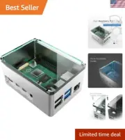Stylish Aluminum Extra High Case for Raspberry Pi 4 Model B - Enhanced Cooling