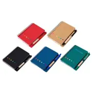 3Pcs Small Lined Notebook with Sticky Notes Page Marker Index Tabs for School