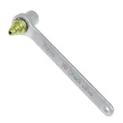 FIRSTINFO F35076A 7mm Mini Brake Bleeder Wench with Check Valve and 6 Point S...